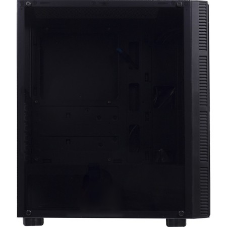 The ACCORD 3407 case is black without ATX 8x120mm 2xusb2.0 1xusb3.0 Audio Bott PSU BP-2