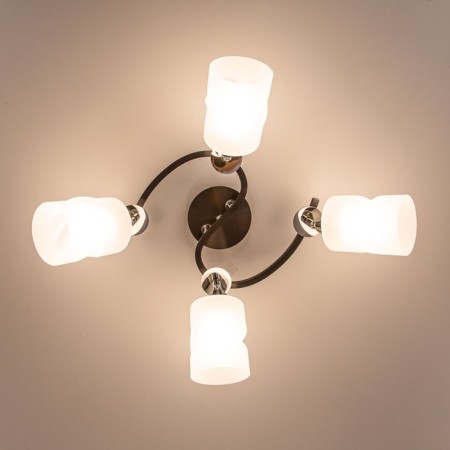 Ceiling chandelier Citilux "Sierra" CL119241, 41x30x18.5 cm, 4x75W, E27, Black Color Black-5