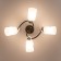 Ceiling chandelier Citilux "Sierra" CL119241, 41x30x18.5 cm, 4x75W, E27, Black Color Black