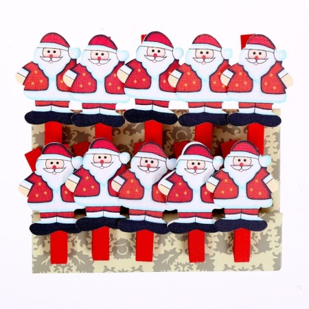 Brunnops New Year's "Santa Claus" with sparkles, set 10 pieces-2