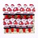 Brunnops New Year's "Santa Claus" with sparkles, set 10 pieces