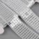 Decorative tape with square sequins, 2.5 cm, 9 ± 0.5 m, silver color