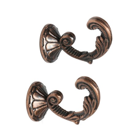 Hook for curtains ks002, one -rod, color copper-8