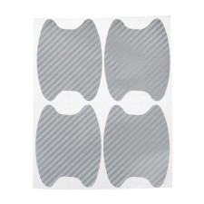 Protective film for doors, 3D carbonate, 5x6.8 cm, chrome, set 4pcs