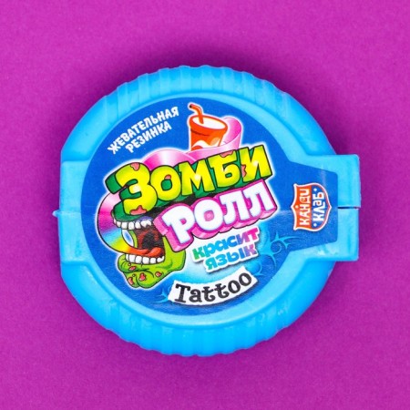 Chewing gum "Zombie Roll" with a tattoo assorted, 12 g-4