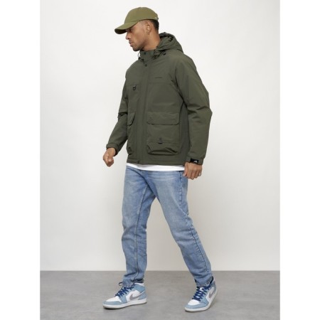 Male spring jacket, size 50, khaki color-12