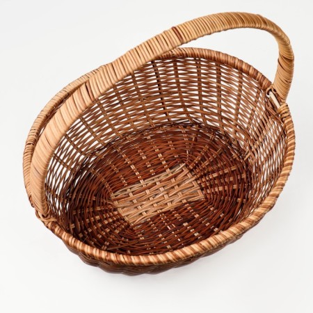 Wicker basket, 34 × 27 × 13/39 cm, vine, corn-4