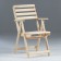Folding chair with armrests, 70 x 55 x 92 cm