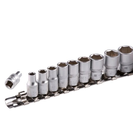 Set of end heads Stels 13602, 1/4 ", hexagonal, CRV, 4-13 mm, 10 pcs.-2