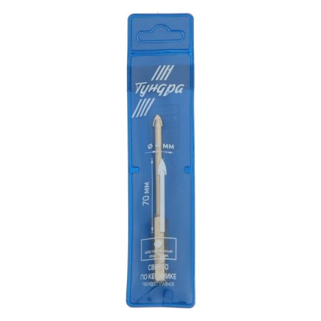 Ceramics drill, carbide tundra, hexagonal shank, 4 mm-2