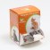 Natural fur mouse, 7.5 cm, white/gray mix, packing 30 pcs