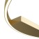 Ceiling Lamp Maytoni Mod058CL-L50BSK, LED, 51W, 80x80x3.5 cm, 2300lm, brass color