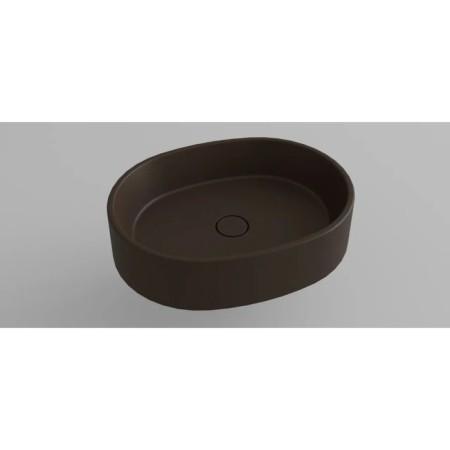 Haling shell Treia Aries, 545x420 mm, oval, Truffel color