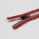 Lightning "Spiral", No. 5, non -proceeding, castle machine, 18 cm, red/white/black color