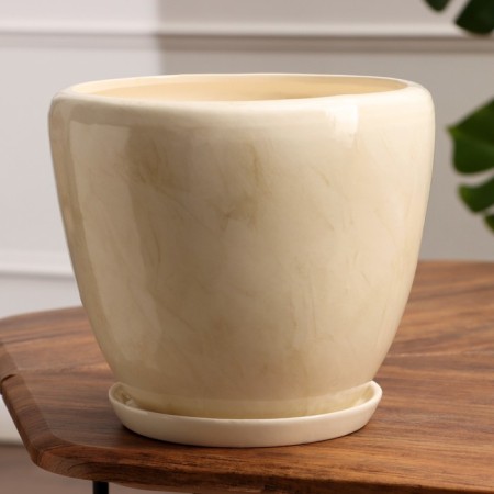Set of pots 3pcs. "Summer" White: 11.5l, 5l, 1.8l-1