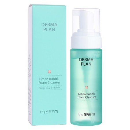 Foam Muss for washing Dermma Plan Green Bubble Foam Cleanser 150ml-1