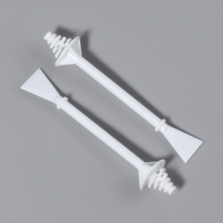 Spit for depilation, bilateral, plastic, 7.5 × 1.2 cm, 50 pcs, white color-3