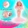 Fairytale doll "Beautiful Mermaid", pink color