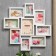 Photo frame plastic in 9 photos 9x13, 10x15, 13x18 cm "Classic" white 53x53 cm