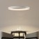 Suspended chandelier Mantra Niseko, Led, 4200lm, 3000-6000k, 500 mm, white color