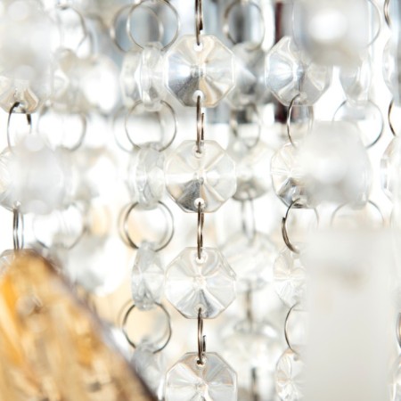 Emilia chandelier 7x40W E27 with a remote control, color chrome 41x41x19 cm-12
