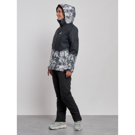 Ski suit female, size 44, black color-5