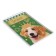 Set of notebooks 4 pieces A7, 40 sheets in a cage on the crest "Animals", covered covered paper, OFSET block