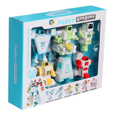 A set of robots "alphabet", transforms, light and sound effects, 6 letters, gather in 1 robot-21