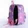 Baby backpack on lightning, 3 outer pockets, purple/pink color
