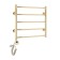 Domoterm electric heated towel rail "Calipso" P5, 500x700 mm, left, gold