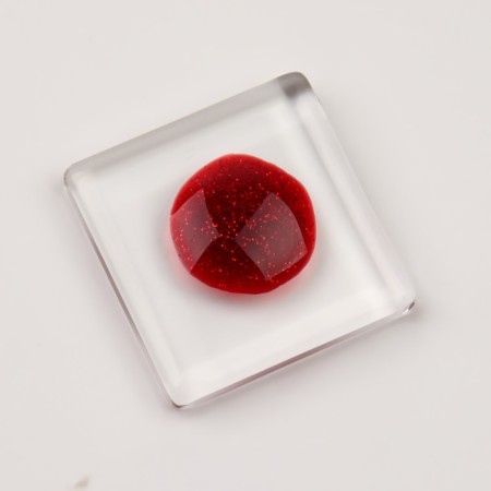 Gel nail polish "Red Boom", with sparkles, 3 phase, 8 ml, led/uv, color (79)-9