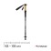 Scandinavian Walking Alitop, telescopic, 3 sections, up to 135 cm, black color