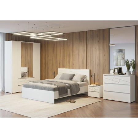 Bedside table "Adeline", 500 × 340 × 440 mm, color is white-2