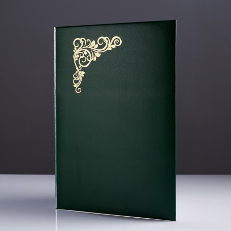 Address folder "Bumvinyl" Bumvinyl, soft, green, a4
