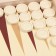 Labart backgammon, wooden board 29 x 29 cm, with a field for playing checkers