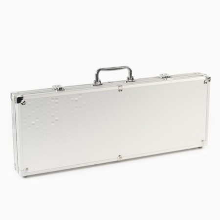 Poker in a metal case (2 decks, chips 500 pcs b/nomomin., 5 cubes), 20.5 x 56 cm-2