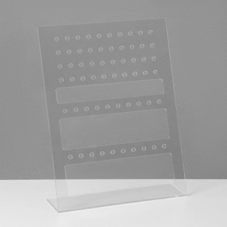 Steep stand for 30 pairs, 18 × 5 × 24 cm, 2 mm plexiglass, in a protective film-1