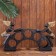 Souvenir stand for the bottles "Aborigines on the bridge" 32x60x15 cm