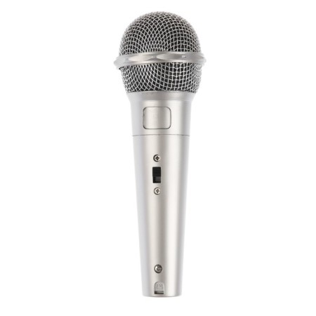 Microphone for karaoke G-105, wired, 1.2 m, silver-1