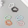 Carabine metal, plastic with rings "Cloud with rhinestones" MIX 2.4x3 cm