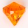 Crystals are plastic decorative, set 25 pcs., Size 1 pc. - 3 × 2.2 cm, color mix