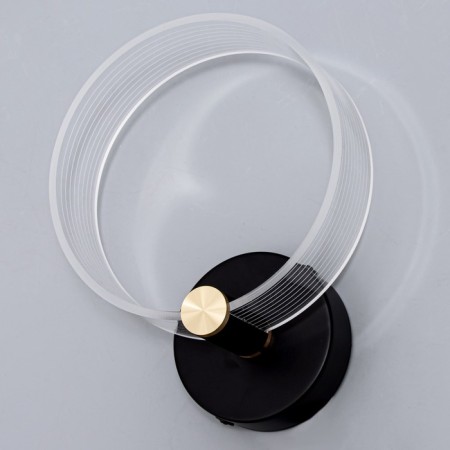 Sconces "quorum" LED 8W 3000-6000K Black 25x20x6cm-1