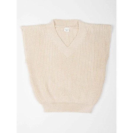 Vest for girl Knit, height 128 cm, milk color
