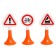 Set "Road Signs" No. 3 traffic lights, 6 signs, 2 cars