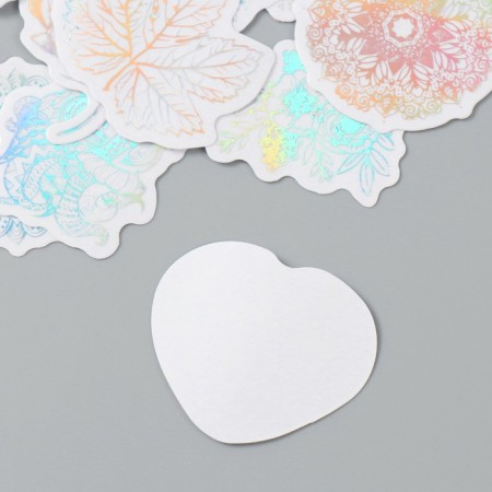 Sticker Plastic "Holography. Flowers" set 38 pcs 13x11.5x0.5 cm-3