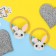 Hair elastic band "beasts" (set 2 pcs) bunnies, 3 cm