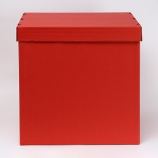 Box for balloons, red, 60 x 60 x 60 cm