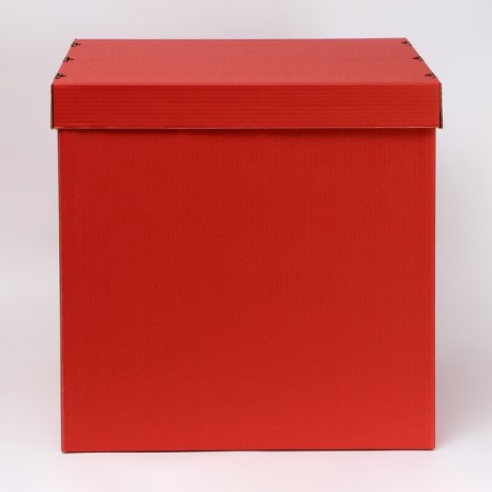 Box for balloons, red, 60 x 60 x 60 cm