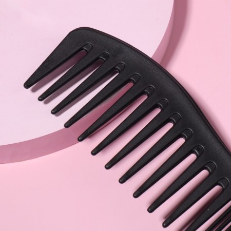Combined comb, 18.7 × 5 cm, black color-1