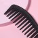Combined comb, 18.7 × 5 cm, black color